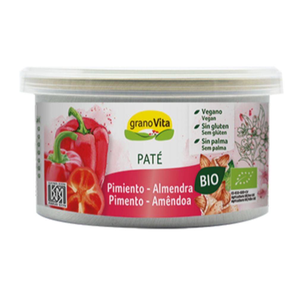Paté de pimiento asado y almendra bio Granovita