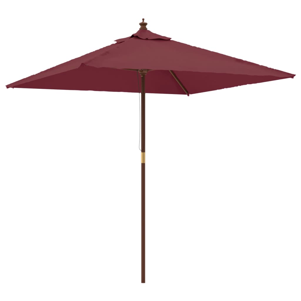 Vidaxl Sombrilla Jardín Poste Madera 198x198x231cm - Arena