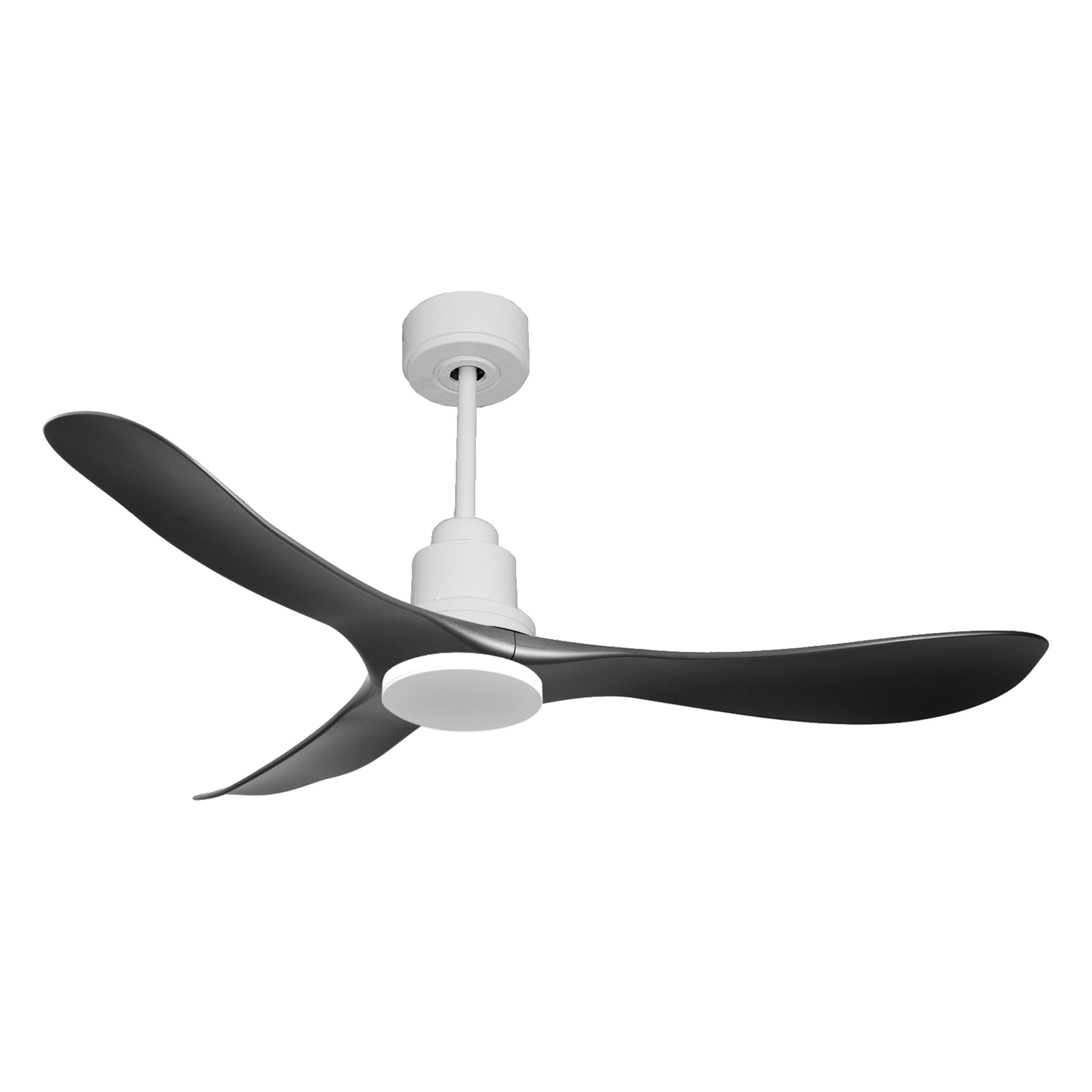 Ventilador de techo Reversible Termostato Vendible Pais Wifi Motor DC Techos Inclinados Mando a Distancia Hypersilence Memoria