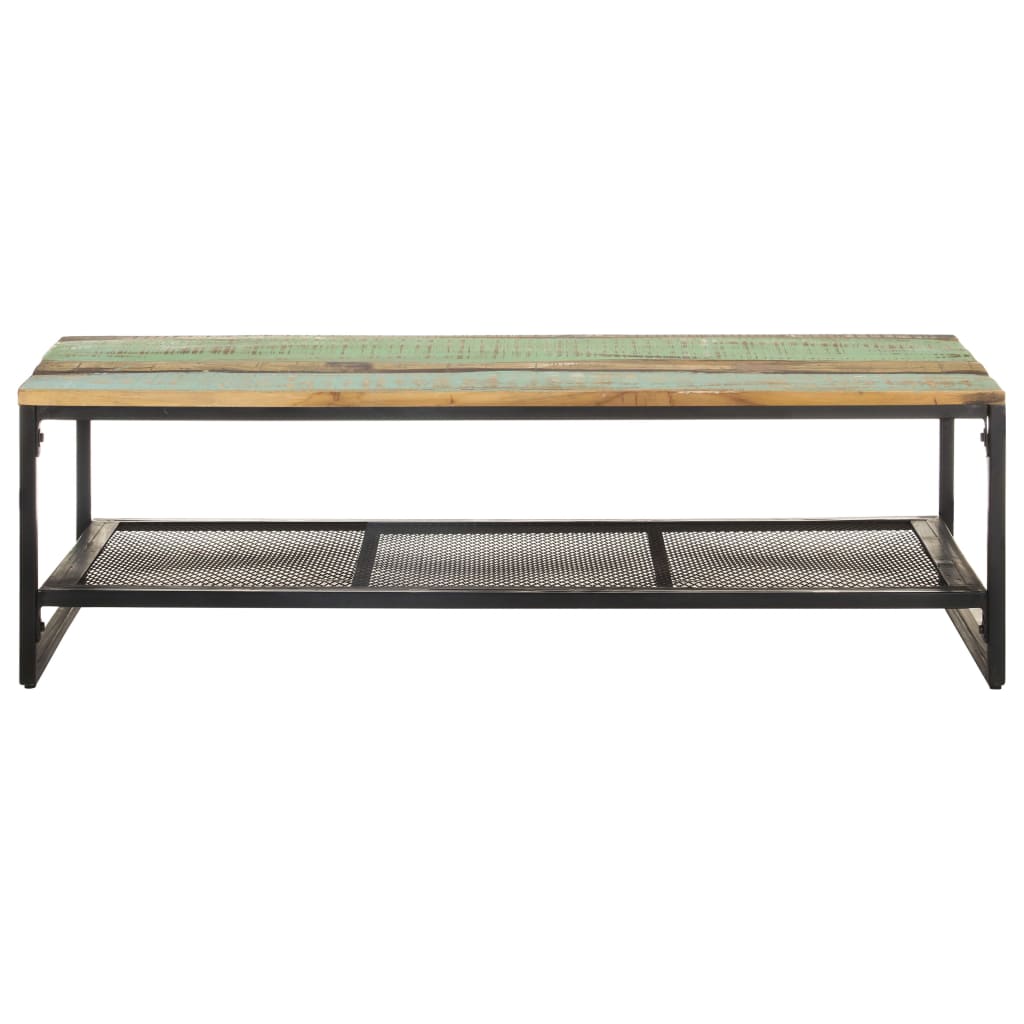 Vidaxl Mesa de Centro de Madera Maciza de Mango 110x60x35 Cm