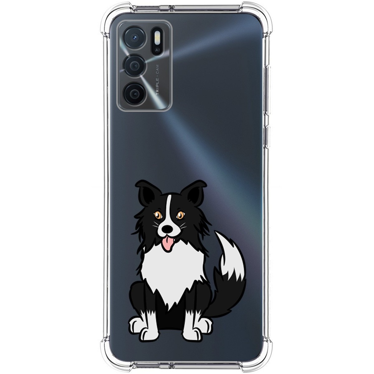 Funda Silicona Antigolpes para Oppo A54s diseño Perros 01 Dibujos