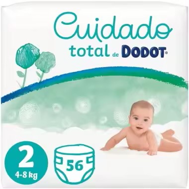 Pañales Dodot Cuidado Total de Algodón Premium y 12h de Secura