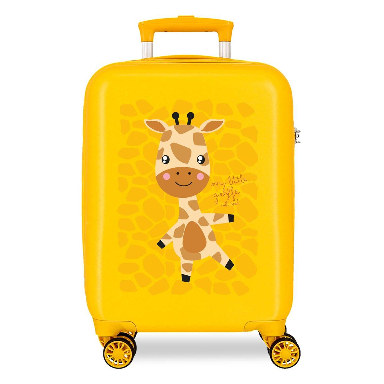 Maleta de cabina Roll road Happy pets Lion blanco 50x33x20cm