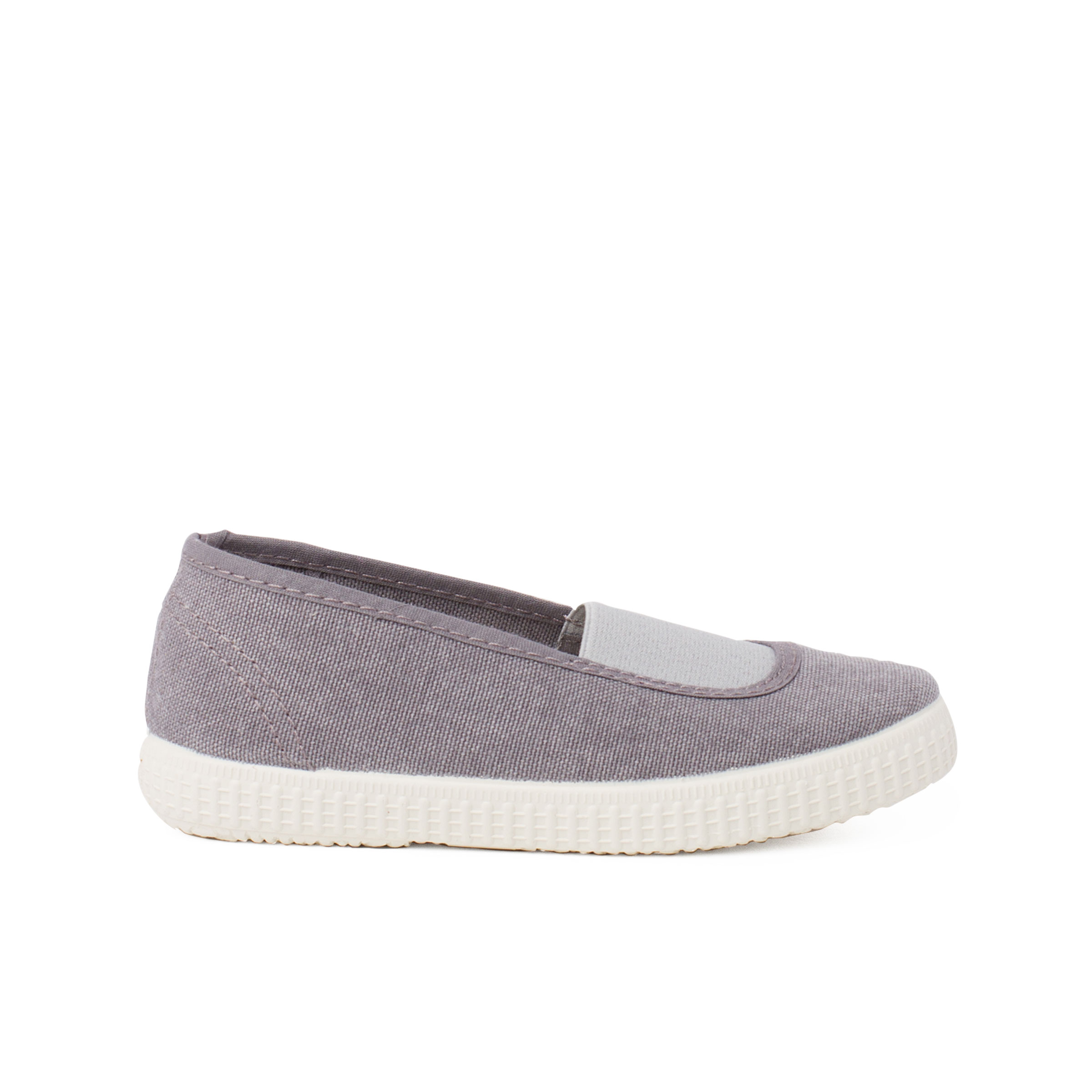 Pisamonas zapatillas elástico central lona ecológica