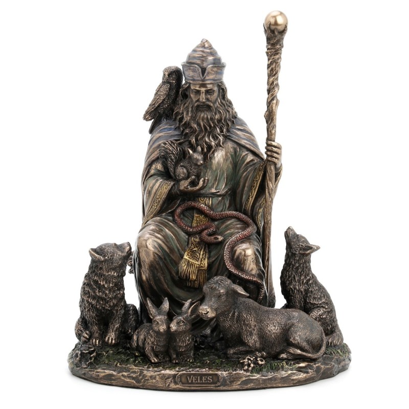 SIGNES GRIMALT Figura Veles Dios Esclavo Dorado de Resina | Figura de Persona para Jardín y Decoración de Interior y Exterior