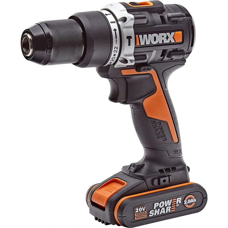 TALADRO PERCUTOR WX352  (2BAT 20V 2AH + CARGADOR)