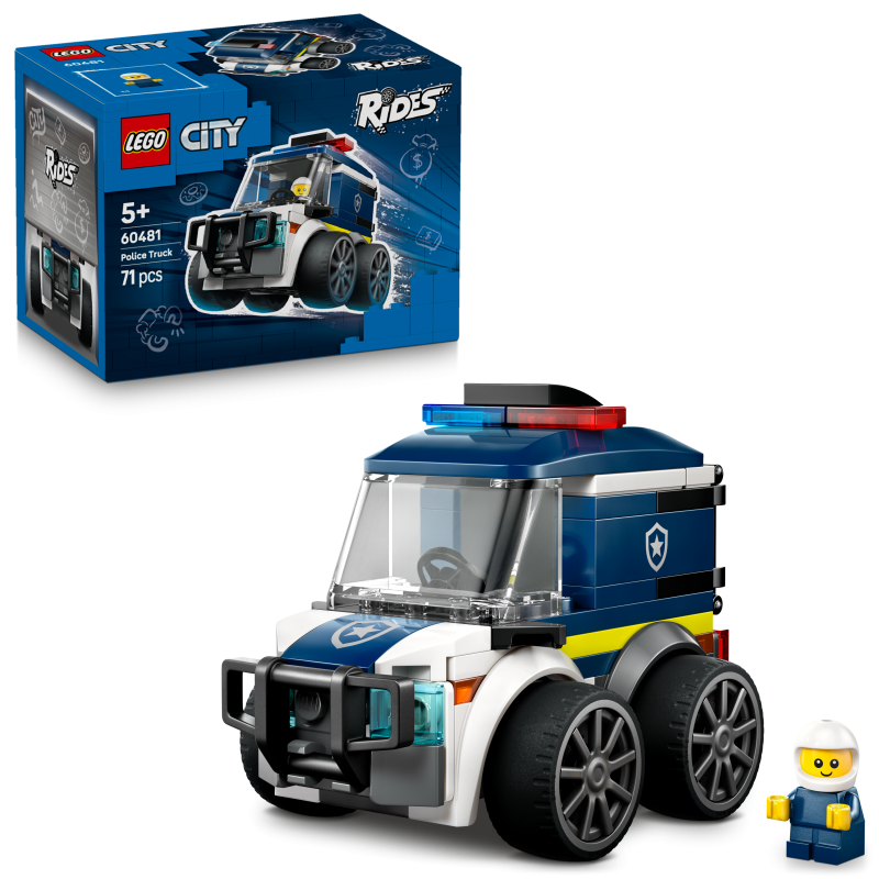 LEGO Vehículos: Furgoneta de Policía LEGO City 60481 contiene 71 piezas, edad 5+ años 26L60481