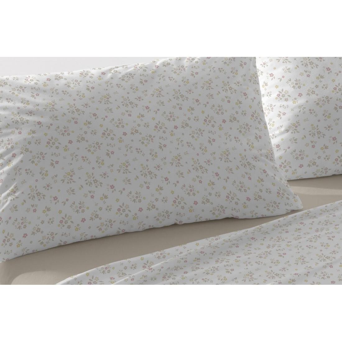 Juego de sábanas Burrito Blanco  nuevo tejido Velvelina®, diseño 009 color Beige