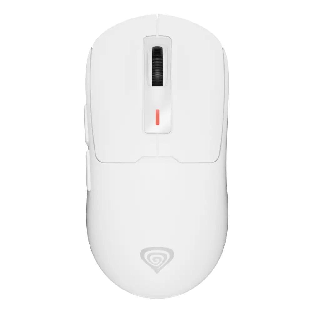Ratón Genesis inalámbrico 26000 DPI ambidiestro Bluetooth USB Type-C blanco