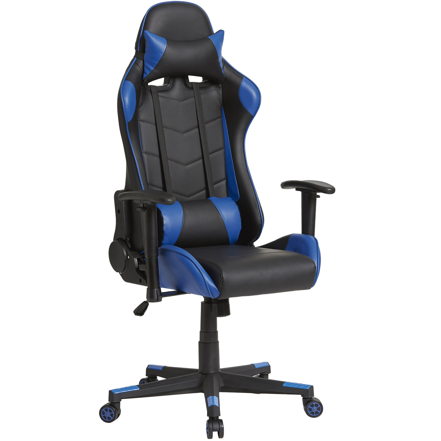 Sillón de Oficina VS Venta-Stock Gaming Rojo/azul/gris, Ergonómico y Regulable en Altura