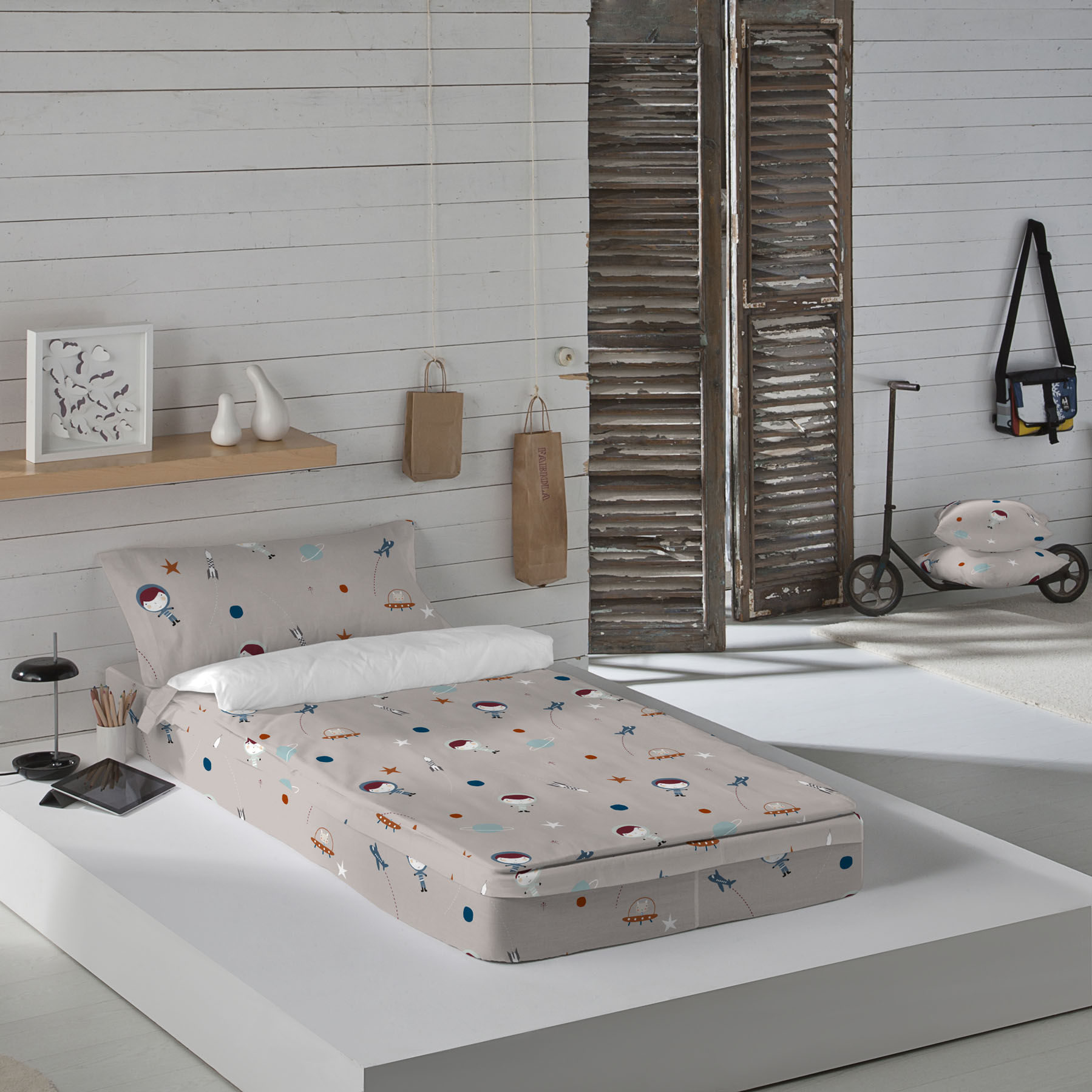 SACO NORDICO INFANTIL 100% ALGODÓN SIN RELLENO PLANETA B HACIENDO EL INDIO FABRICADO EN ESPAÑA