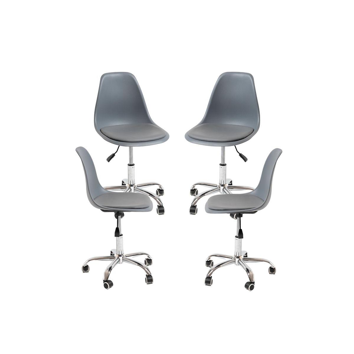 Regalos Miguel - Packs Sillas - Pack 4 Sillas Dami Office - Gris oscuro