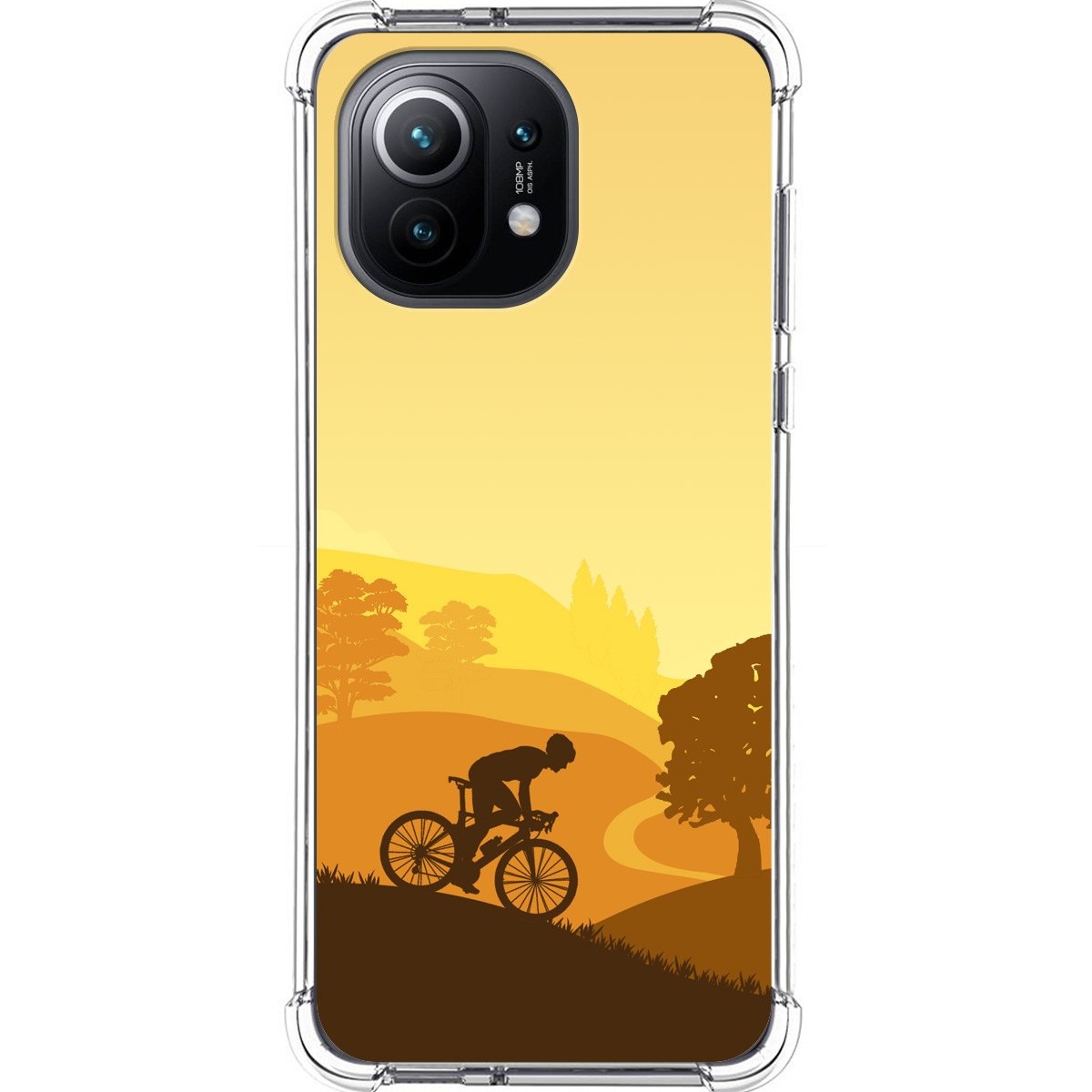 Tumundosmartphone Funda Silicona Antigolpes para Xiaomi Mi 11 5G diseño Ciclista Dibujos