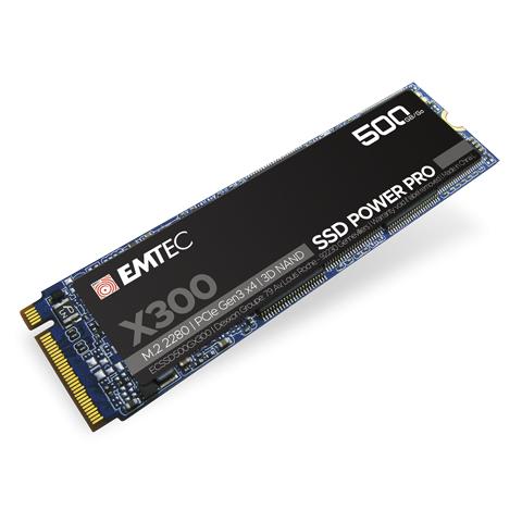 Emtec - Emtec X300 Power Pro SSD 256 Gb / 500 Gb / 1 Tb   M.2 NVMe PCI-e 3.0