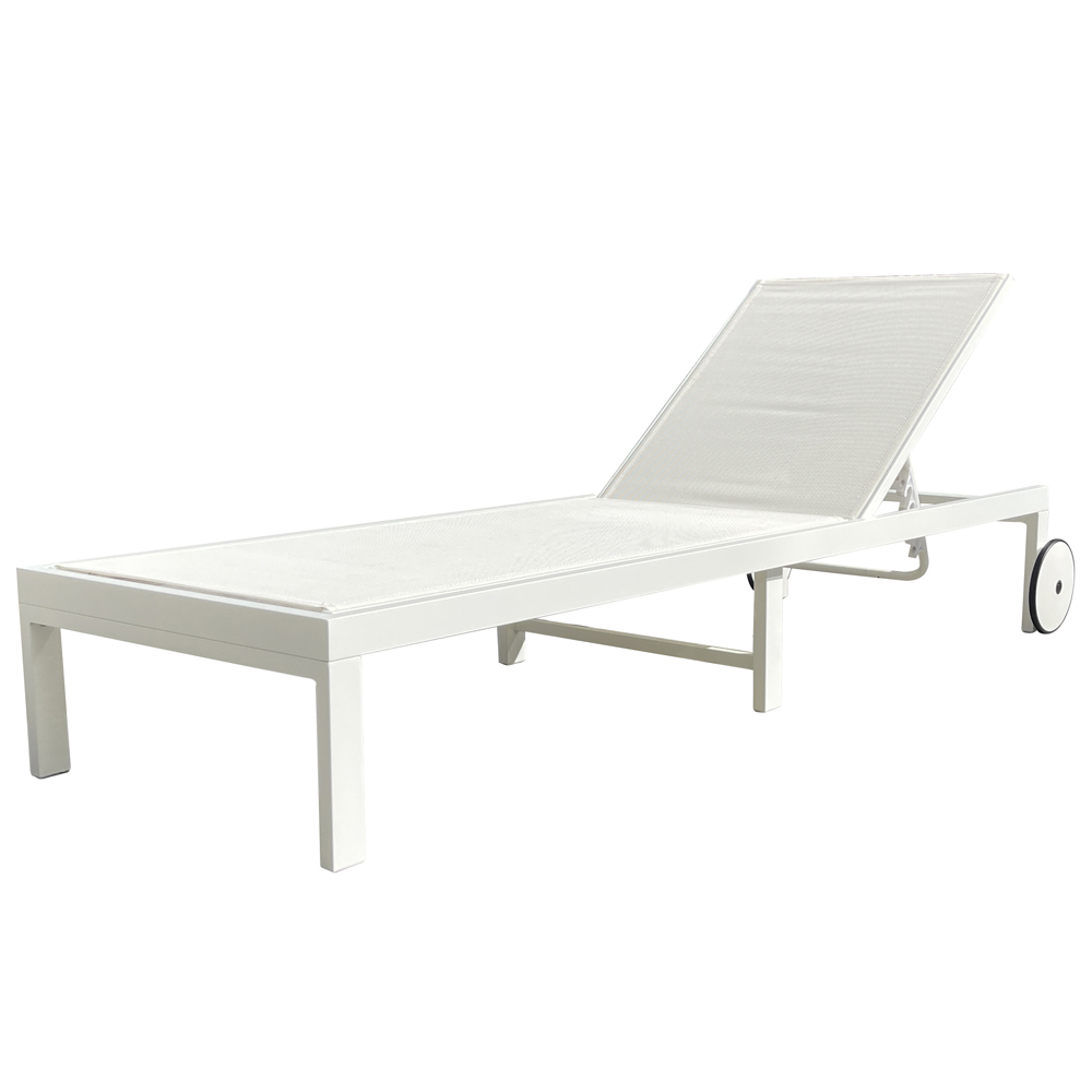 Tumbona IBIZA de 5 posiciones con ruedas - Momma Home - Muebles de Jardín - Diseño Moderno y Versátil para Exteriores