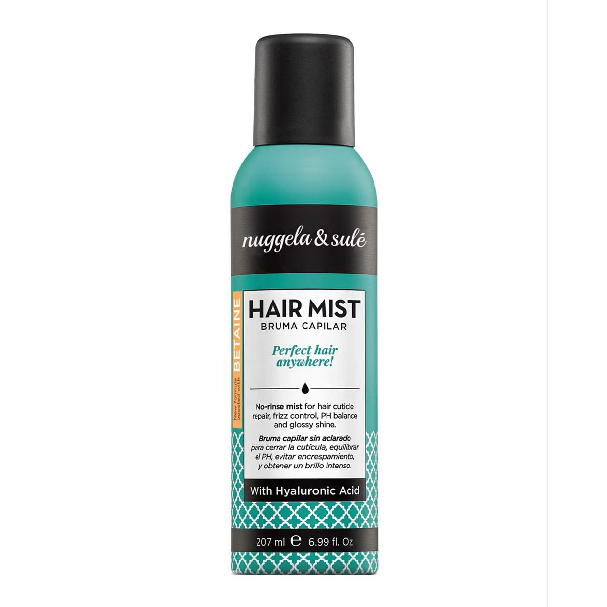 ✨ Nuggela & Sulé HAIR MIST 💨 Bruma Capilar Sin Aclarado Antiencrespamiento con Ácido Hialurónico, Betaína y Extracto de Alcachofa | Brillo, Volumen y Sellado de Cutícula | 207ml