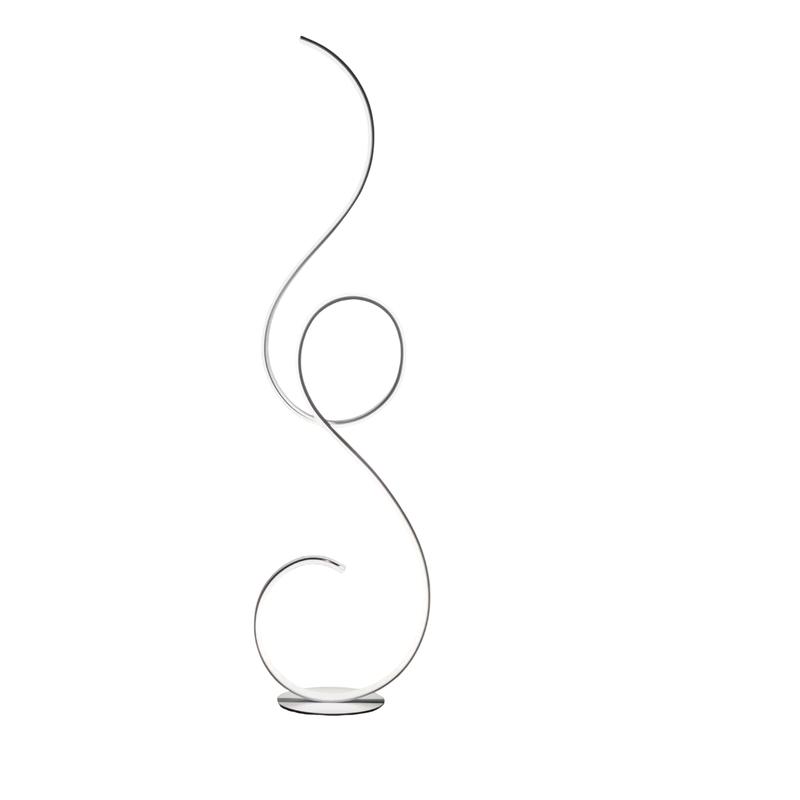 Lámpara de pie LED Flok de Ondaluce 44w 4400lm 3000K h.157cm Regulable Blanco