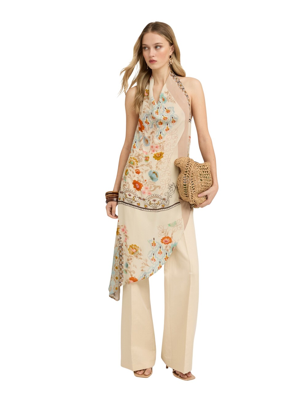 Motivi - Top asimétrico con estampado floral