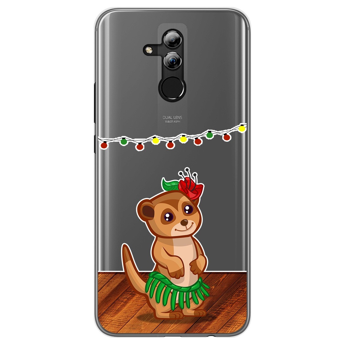 Tumundosmartphone Funda Gel Transparente para Huawei Mate 20 Lite diseño Suricata Dibujos