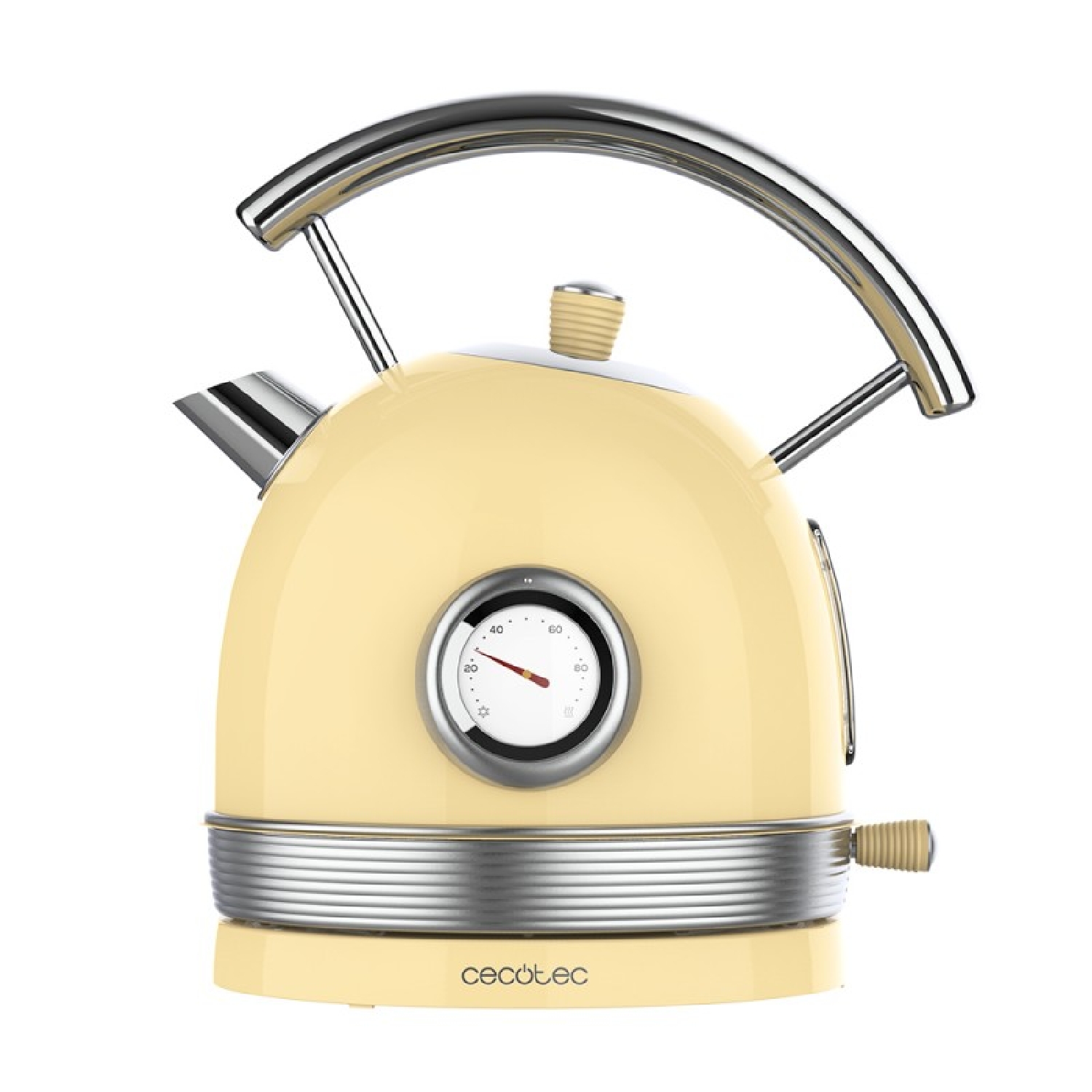 Cecotec Hervidor de agua Thermosense 420 Vintage Light Yellow