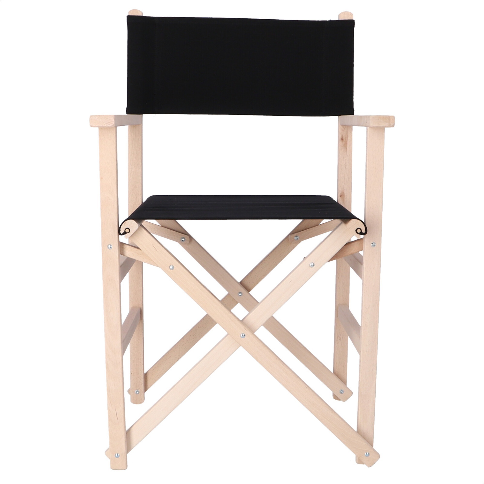 Sillon director sunset sin barniz lona negra