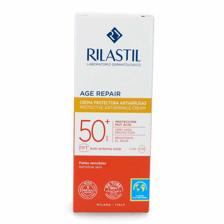 Protector Solar Rilastil Sun System 50+ Age Repair 40Ml - Repara el Envejecimiento Solar Prematuro