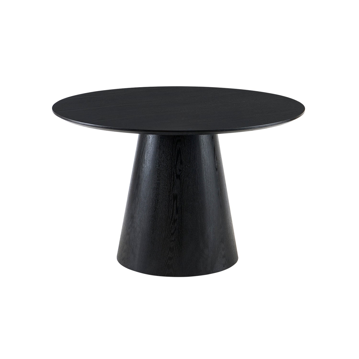 Mesa de comedor redonda bertha negro para hogar moderno mueble de almacenaje  - Homekit