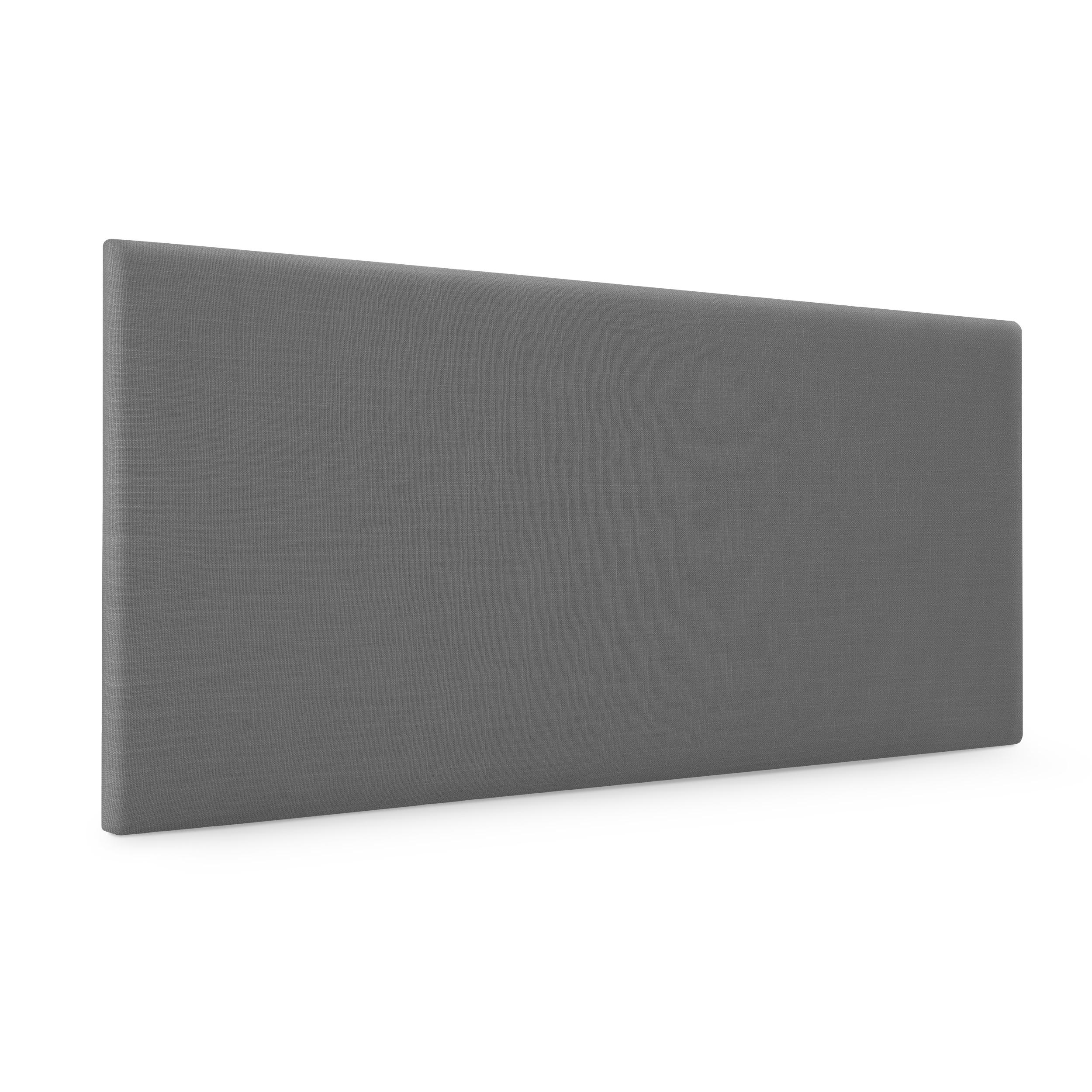 DHOME Cabecero de Lino Natural Liso Cabezal Tapizado Cama Dormitorio Moderno Top Trending (Gris Oscuro Lino)