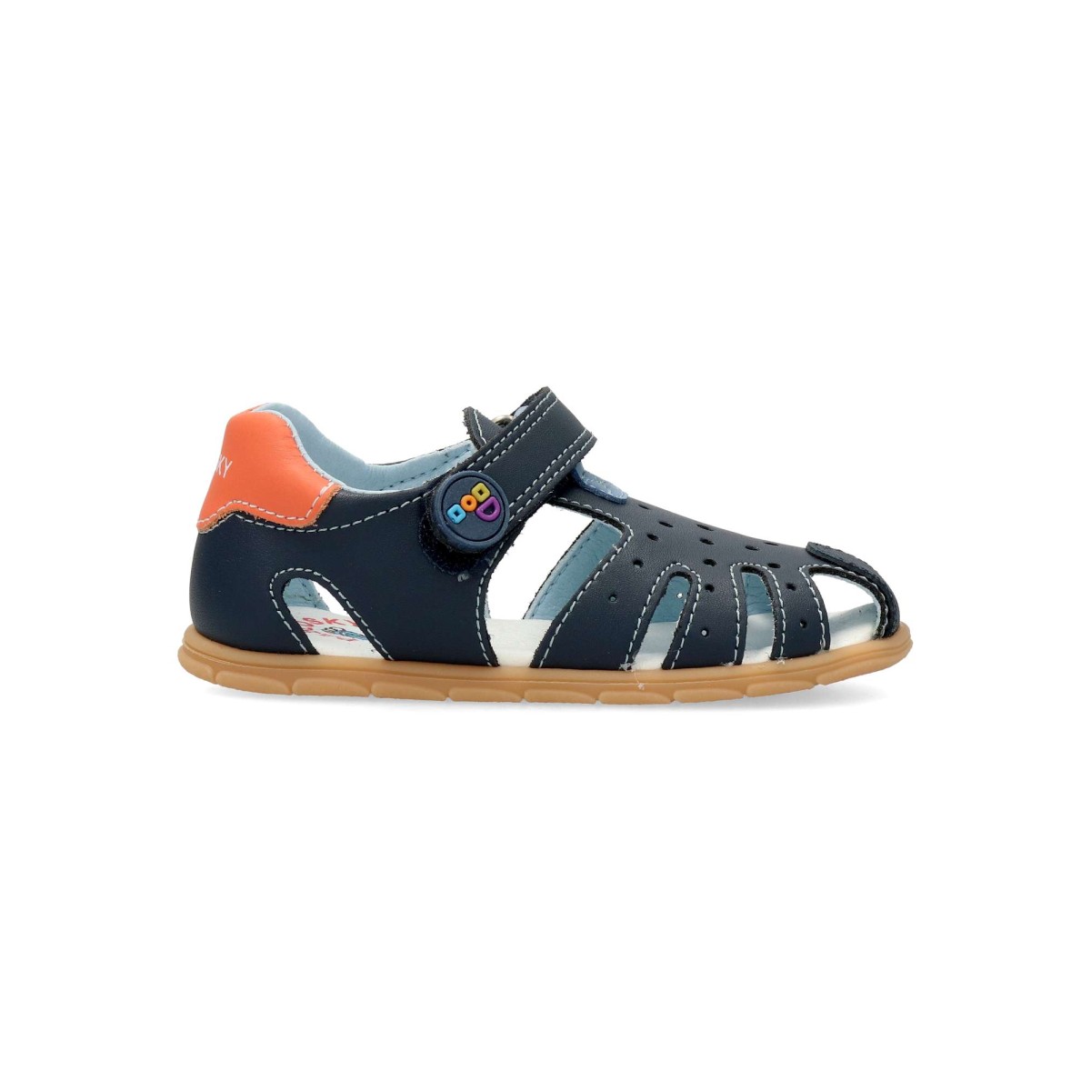 Pablosky - Sandalias tipo cangrejera Barefoot para niño, flexibles y blanditas con horma fisiológica, piel de primera calidad y suela antideslizante