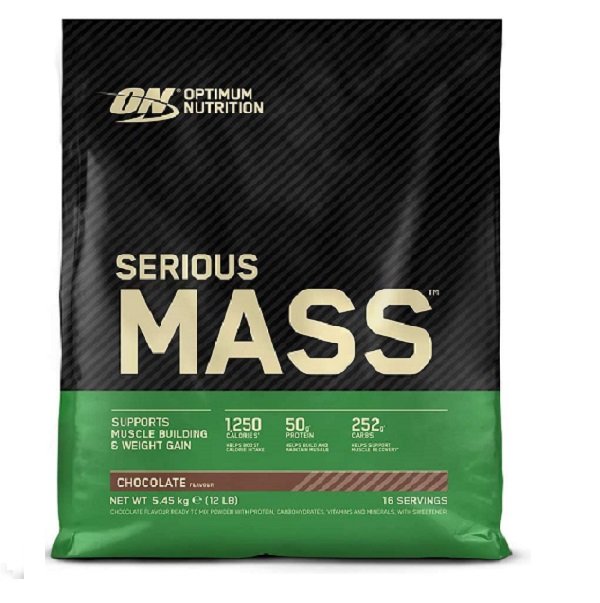Optimum Nutrition SERIOUS MASS 5,45Kg - Suplemento Dietético para Ganar Peso y Aumentar Masa Muscular