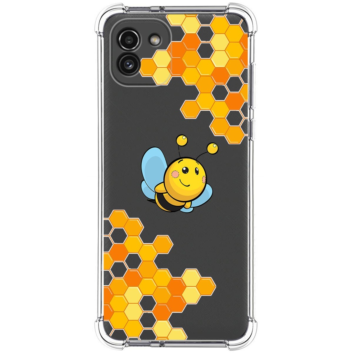 Funda Silicona Antigolpes para Samsung Galaxy A03 diseño Abeja Dibujos