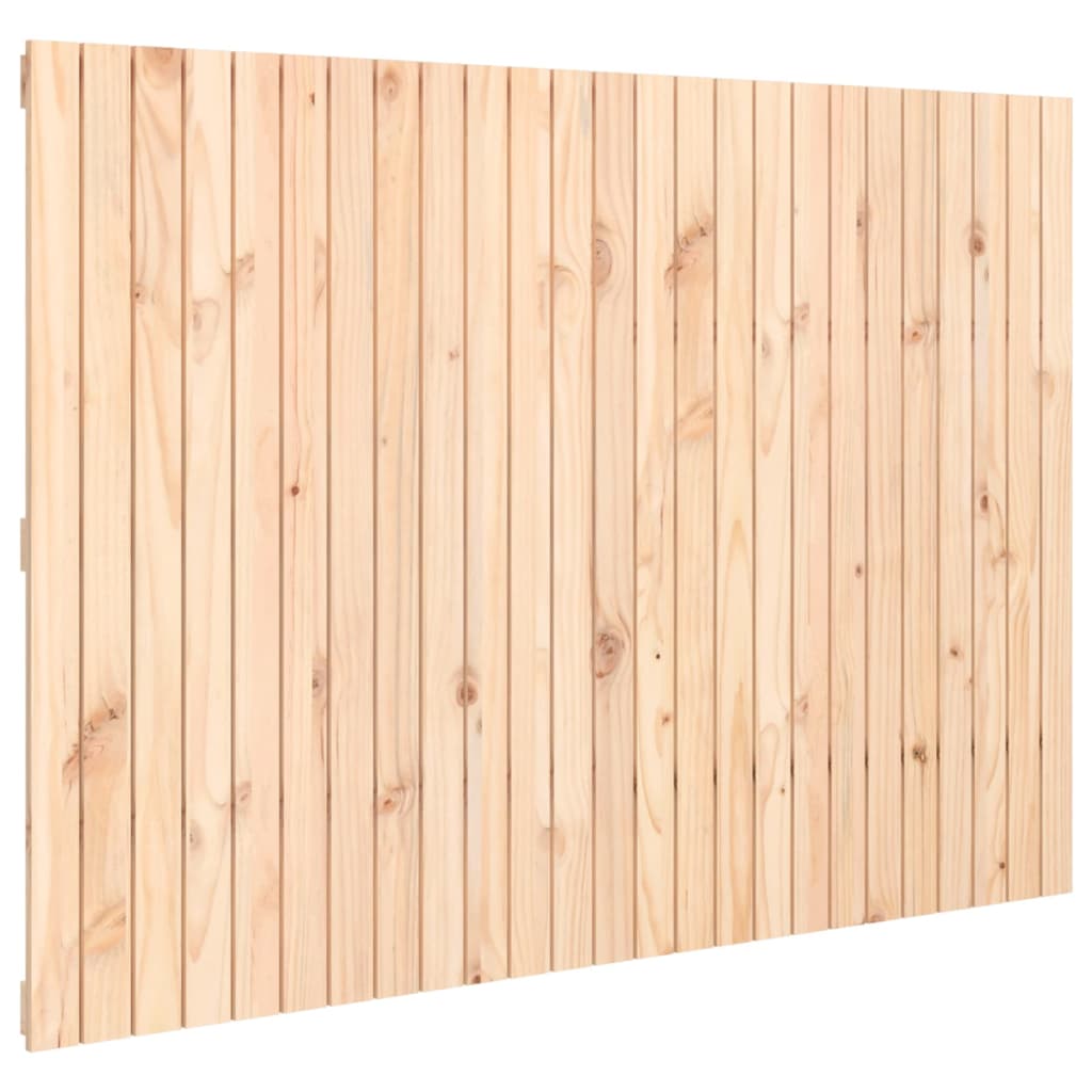 vidaXL Cabecero de cama de pared madera maciza de pino 159,5x3x110 cm