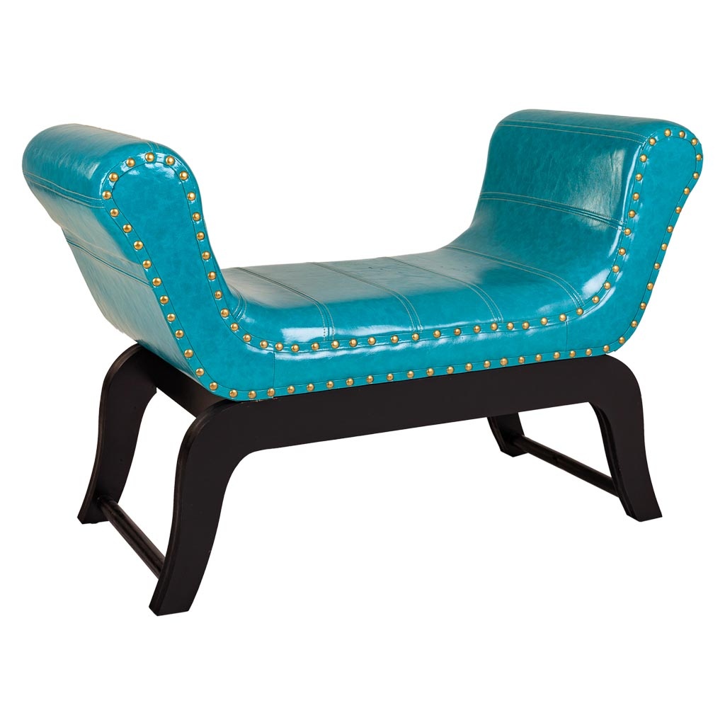 WANDERLUST DECO Banqueta de Polipiel Elegante y Cómoda 90x40x65h Cm para Pufs