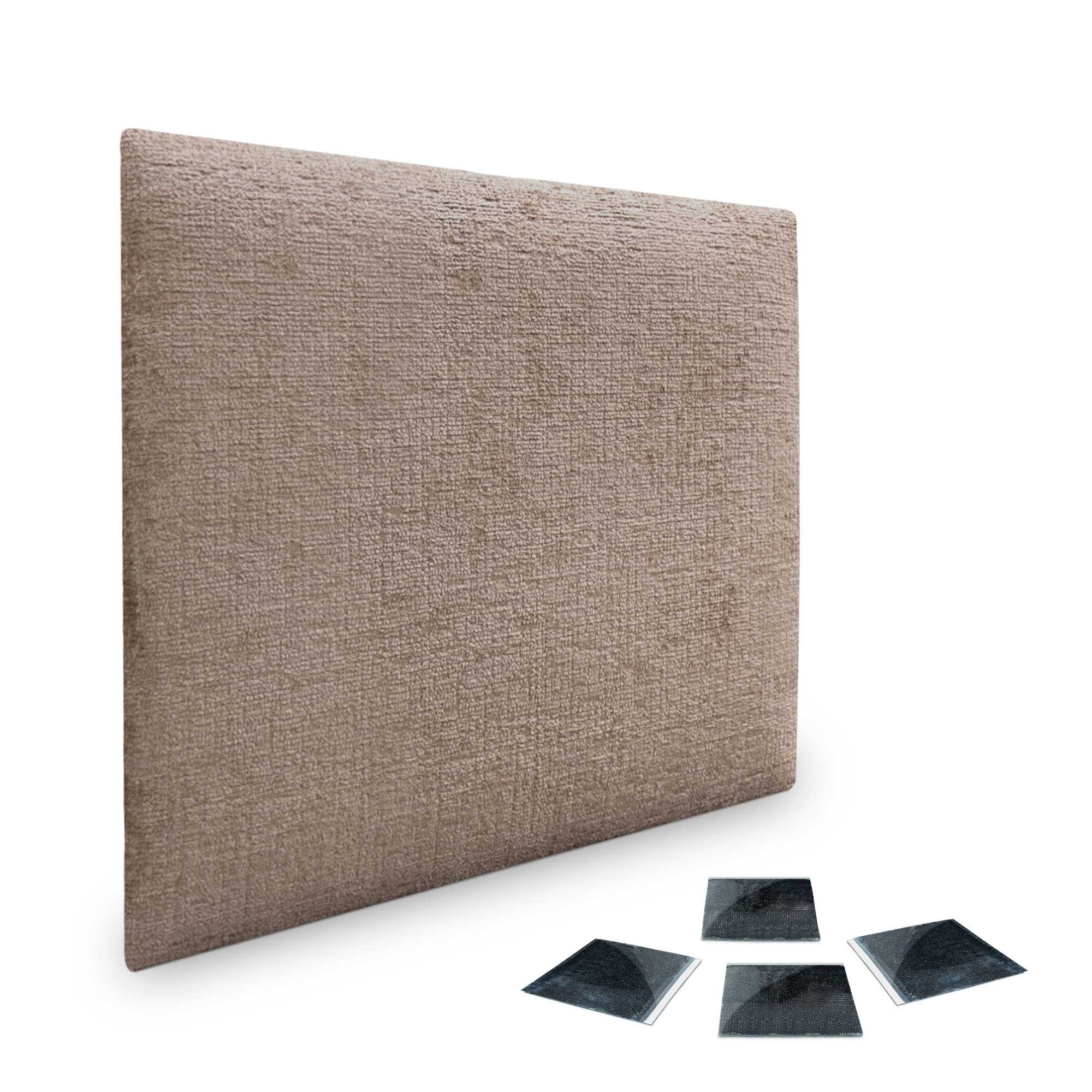 DHOME Juego de Paneles Tapizados de Lana Ecológica Pack Autoadhesivos para Pared Acústicos Absorbentes Protección
