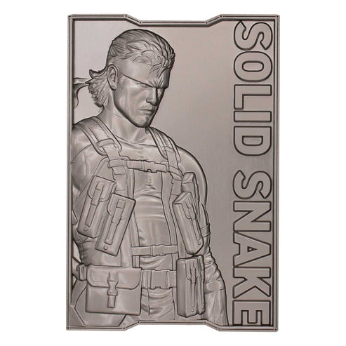 Placa Metal Gear Solid 2 Snake Ingot