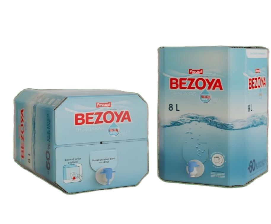 Bezoya Agua Mineral Natural con Grifo Dispensador, 8L (2 Pack) Total 16  Litros