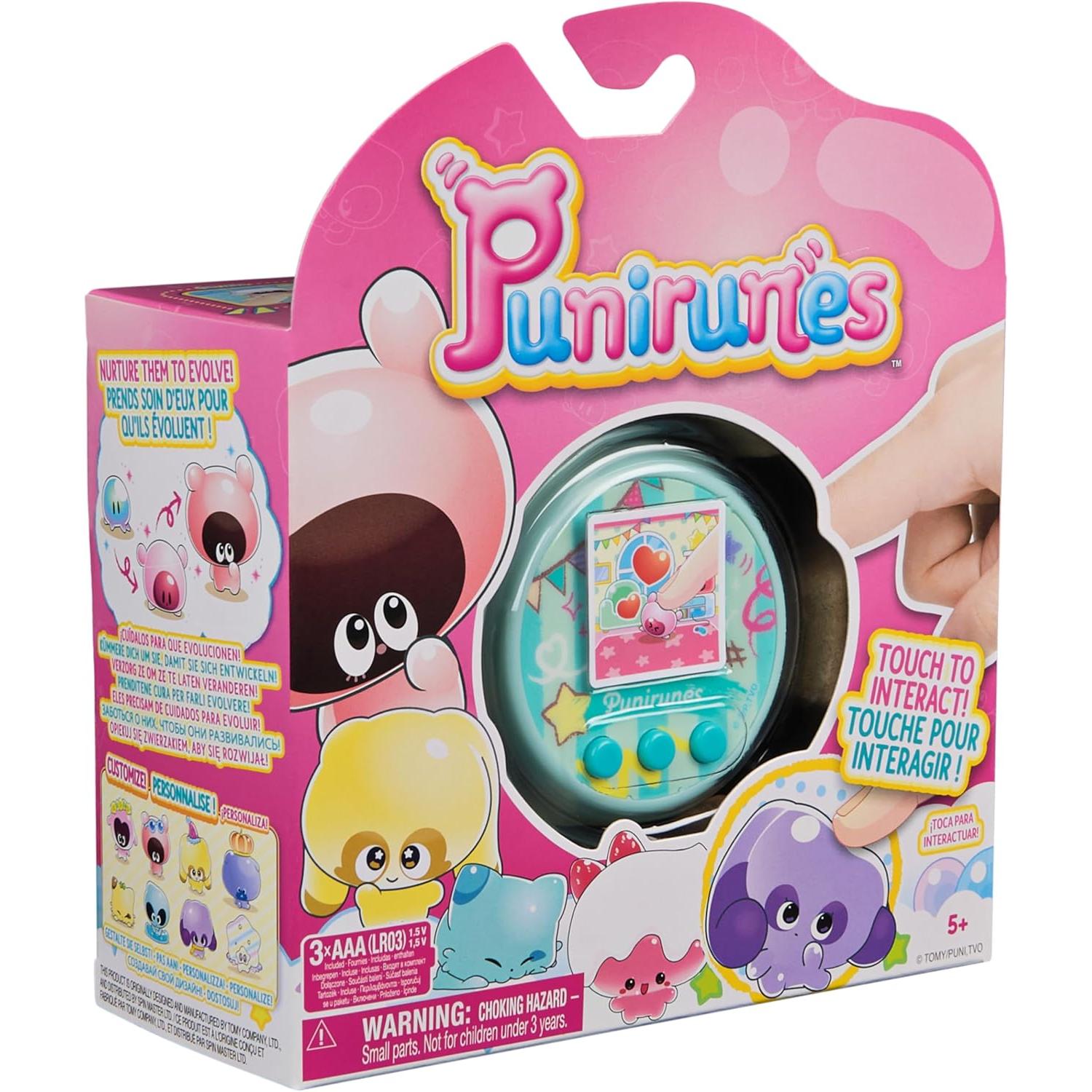 PUNIRUNES - MASCOTA VIRTUAL CON 55 PERSONAJES BLANDITOS EN SU INTERIOR - Mascota Interactiva que Reacciona al tacto con Interacciones y Sonidos