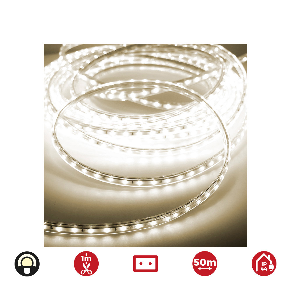 EDM Tiras LED 72701 4,2 W x 1 m 50 m 3200 K 350 LM