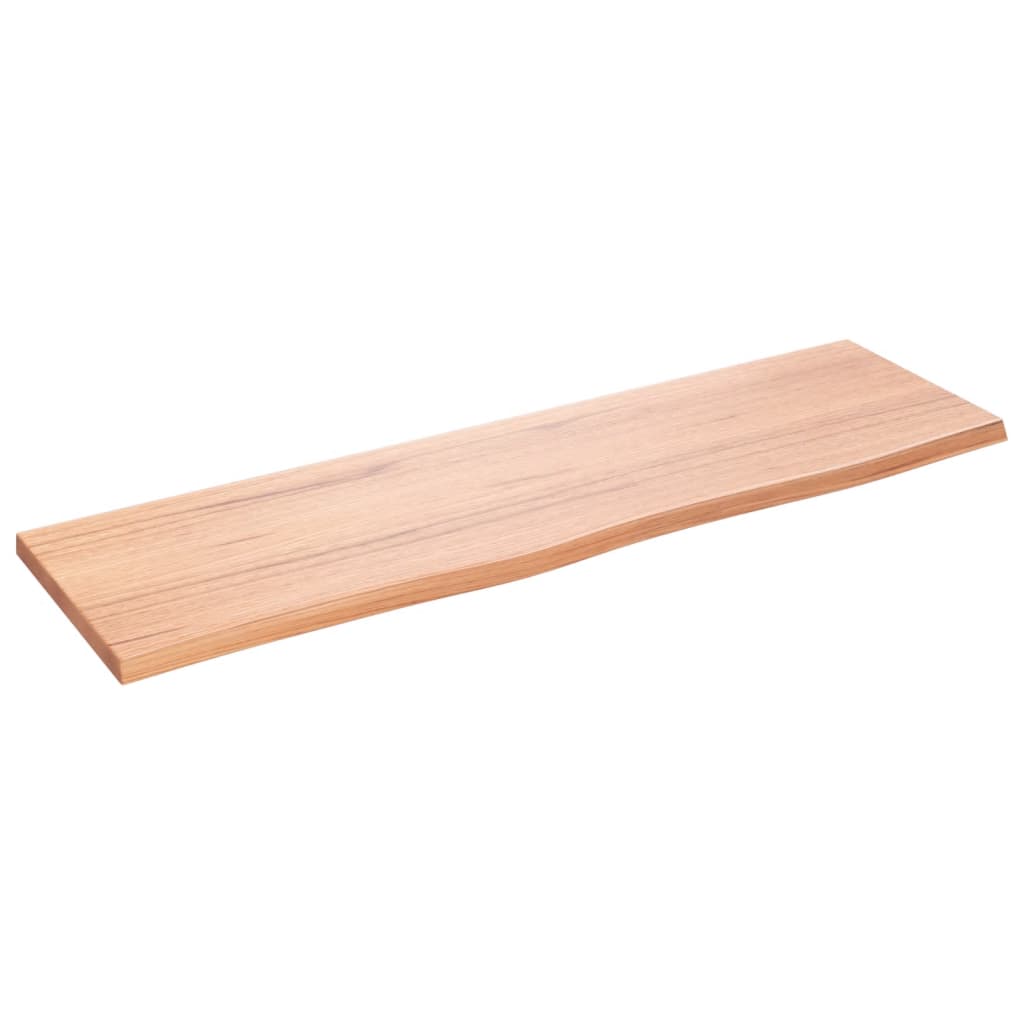 Vidaxl Estante de Pared de Roble Sin Tratar 100x30x2 Cm