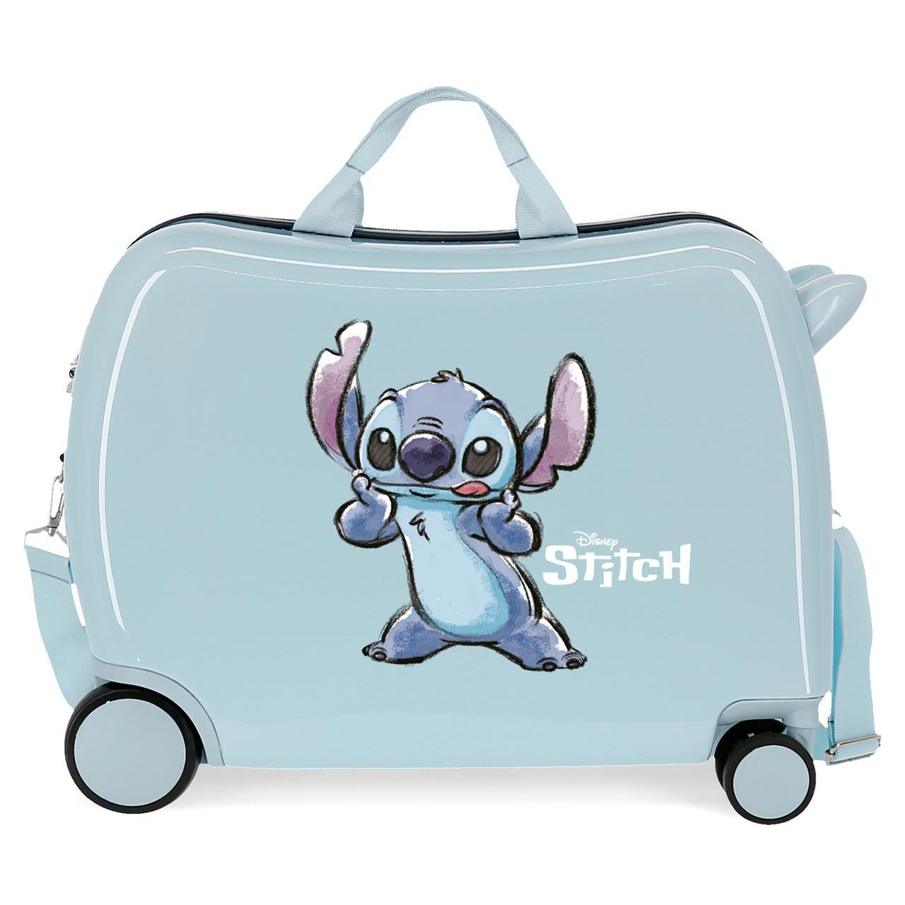 Disney Maleta Mediana ABS Rígida Stitch Naughty Azul