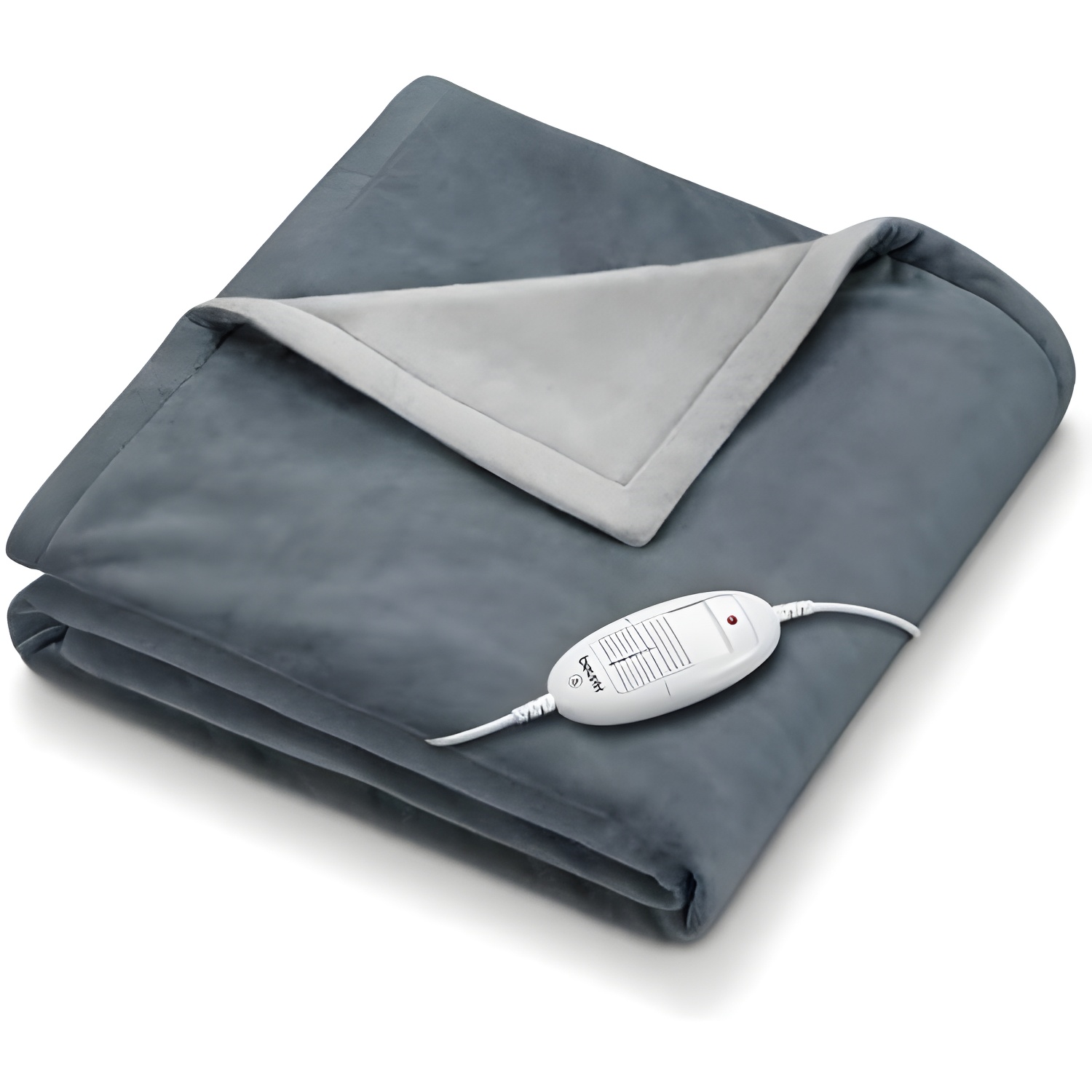 Manta Eléctrica Beurer HD 75 Dark Grey - Acogedora y Suave - 6 Ajustes - Lavable - Desconexión Automática - Segura - Gris Oscuro - 180 X 130 Cm