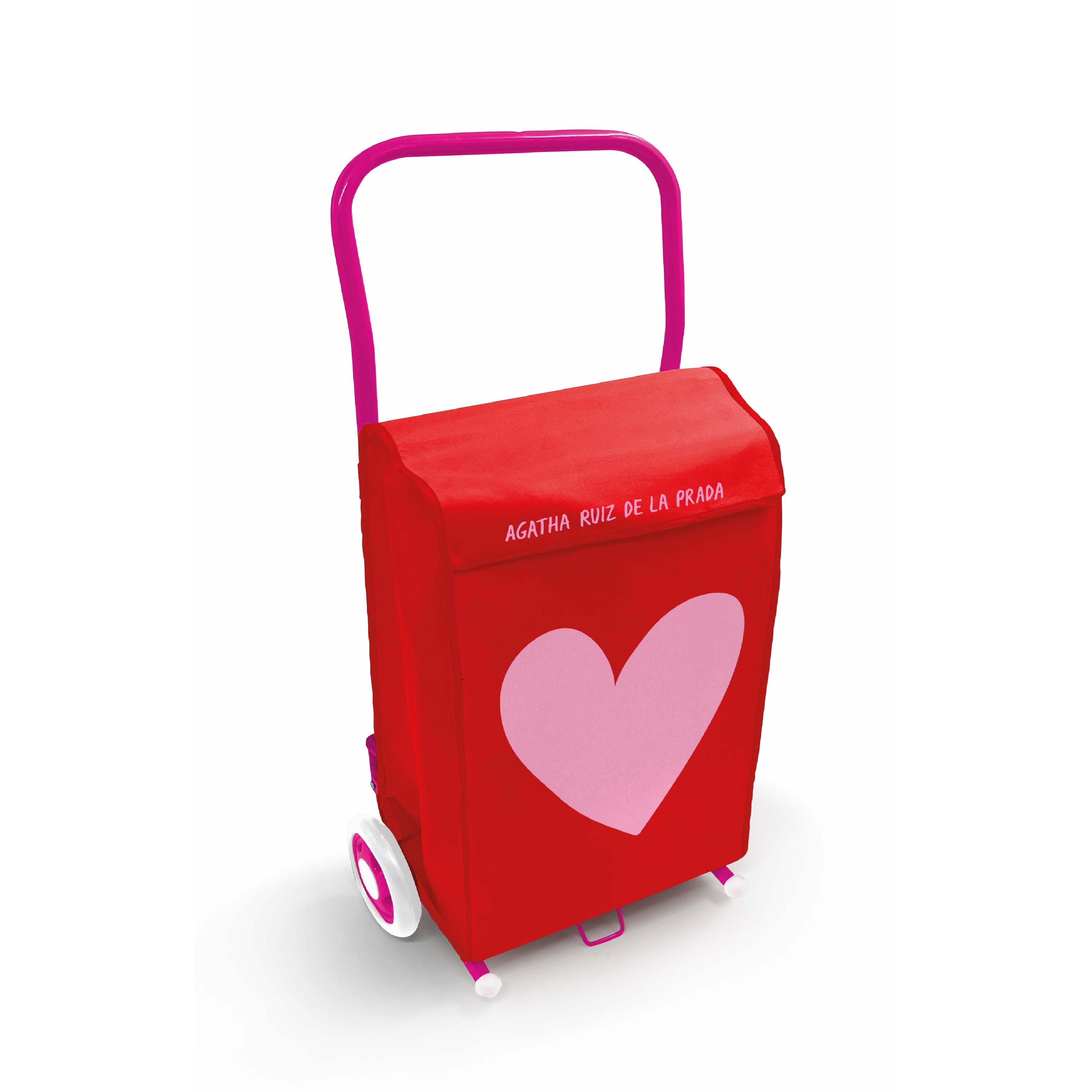 Agatha Ruiz de la Prada - Carrito de compra plegable 2 ruedas para niños a partir de 3 años, favorece imaginación y autonomía, disponible en 2 colores (3908)