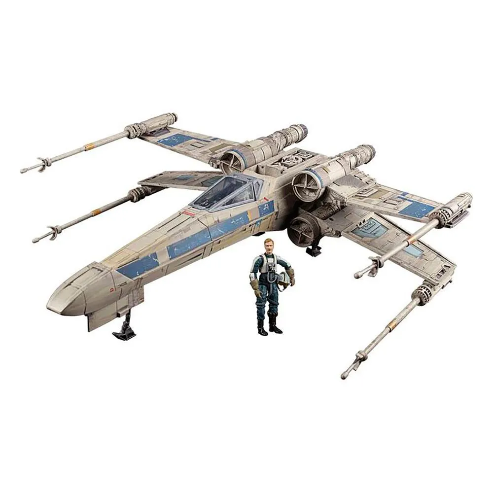 Hasbro Star Wars Vintage Rogue Squadron X-wing Con Figura de Antoc Merrick 9 Cm