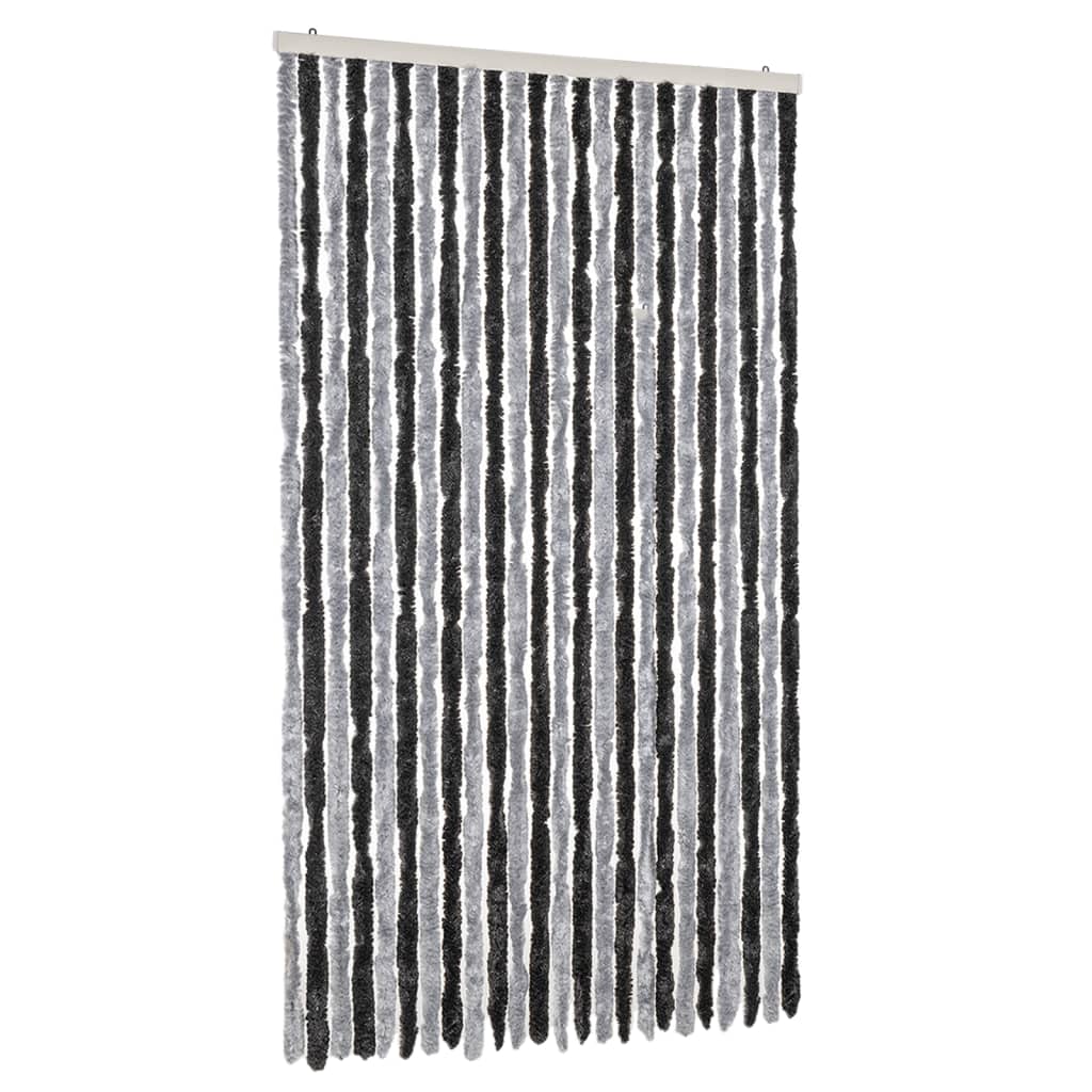 vidaXL Cortina Antimoscas Persiana Protección Chenilla 100x220 cm Color Beige,  beige and dark brown,  Gris y mas