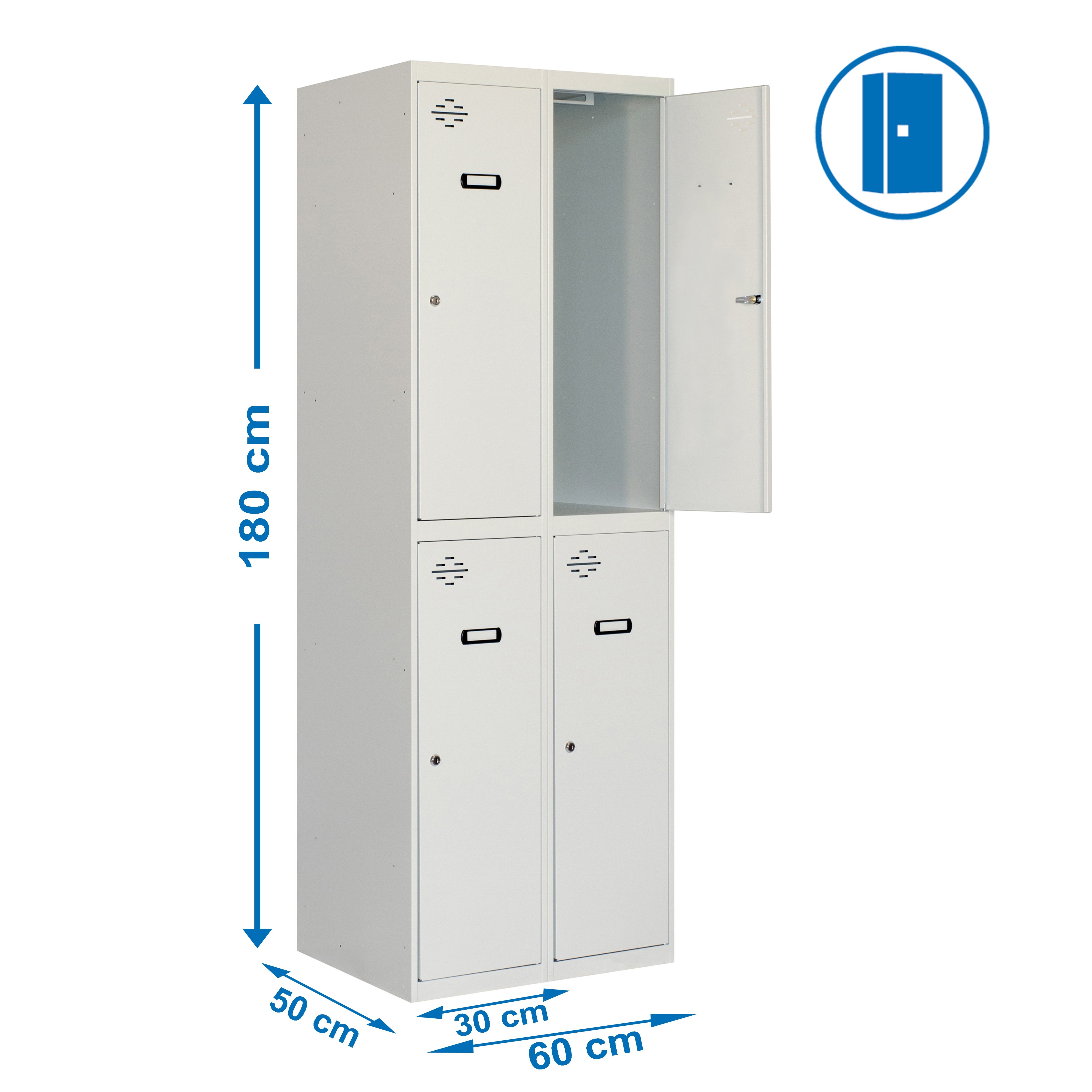 Estantería SIMONRACK Simonlocker prof.mon.tandem 2/4 300 (600) gris