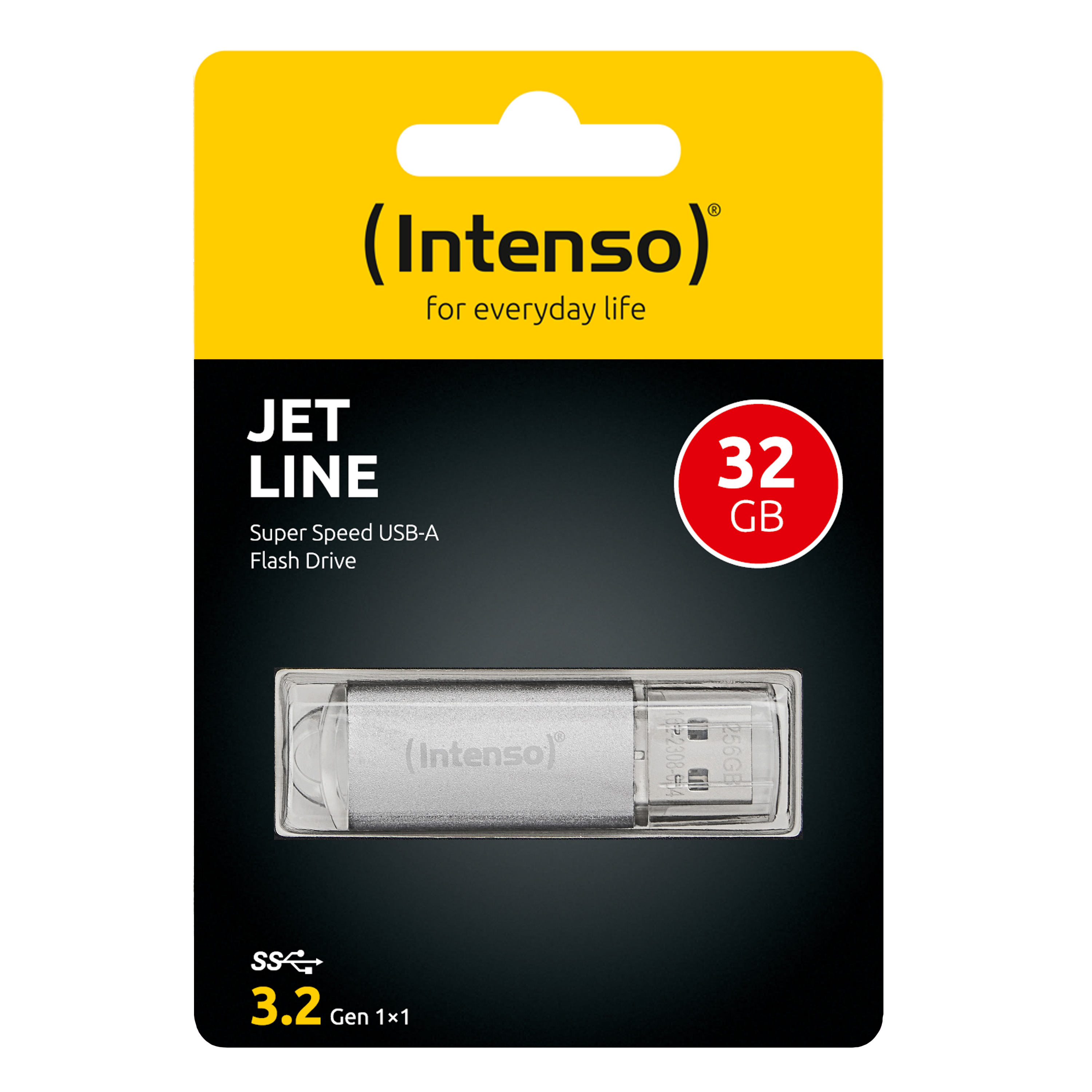 Intense memory drive flash usb3.2 32gb/ 3541480 Usb flash drive usb type a 3.2 gen 1 (3.1 gen 1) silver