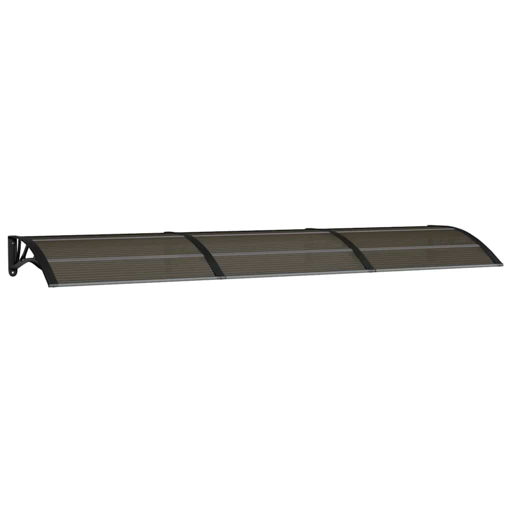 vidaxl marquesina de puerta policarbonato 300x75 cm