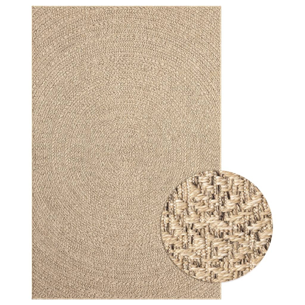 Vidaxl Alfombra ZIZUR Apariencia de Yute Interior y Exterior 200x290cm Rectangular