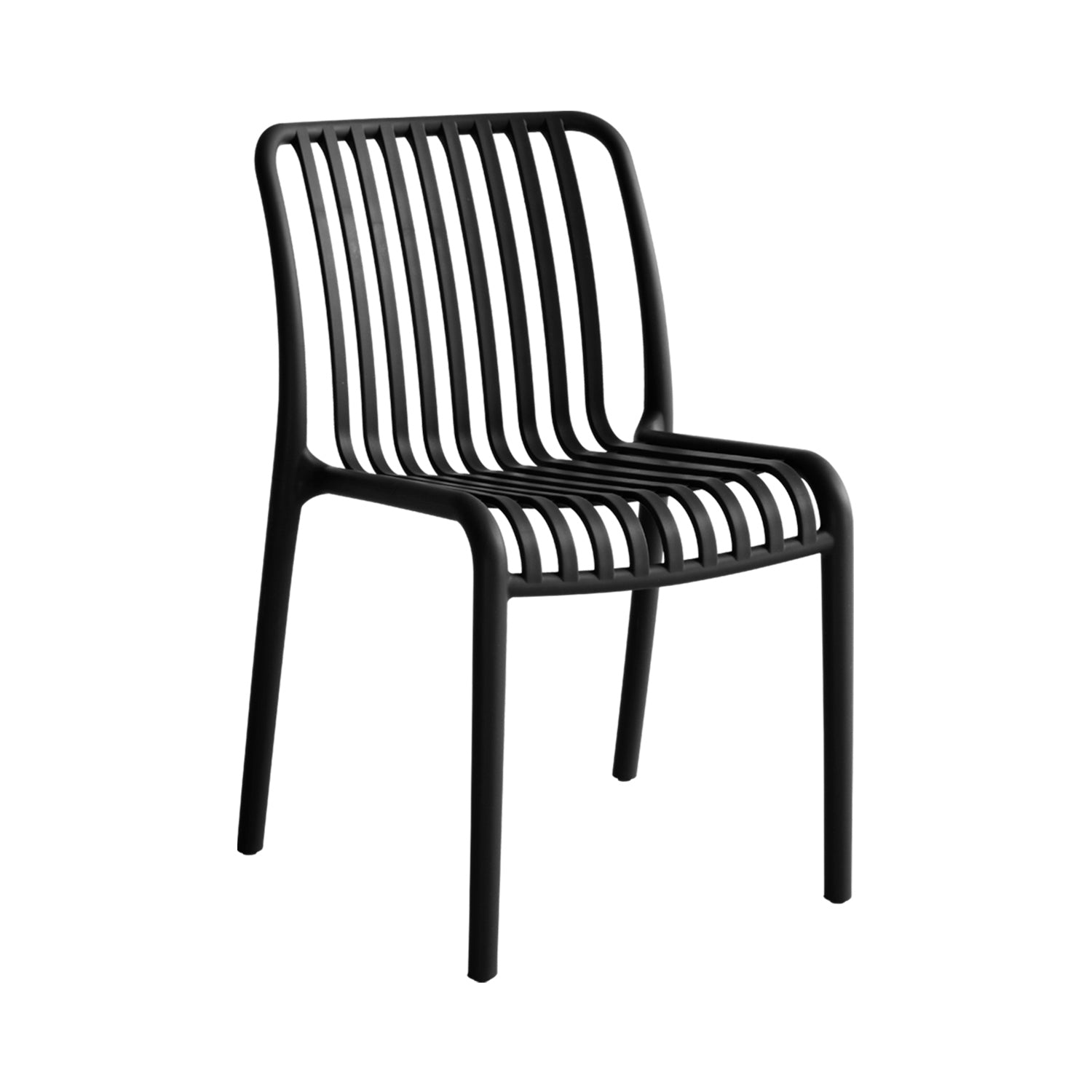 Set de 4 sillas delia  negro para hogar moderno mueble de almacenaje  - Homekit