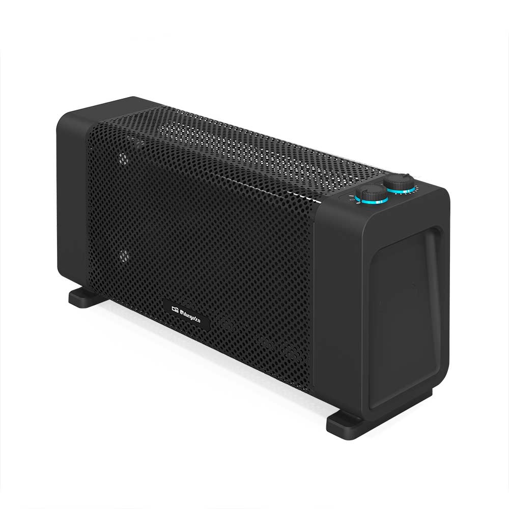 Orbegozo RMB 1000 - radiador de mica, termostato regulable, 2 potencias de calor, diseño compacto, triple sistema de seguridad, 1000 W